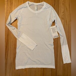 Lululemon Swiftly Tech Long Sleeve, White, Size 8